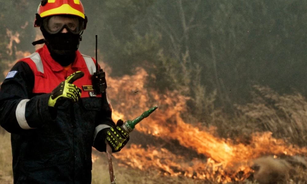 Πυρκαγιά ξέσπασε σε δασική έκταση στον Προφήτη Ηλία